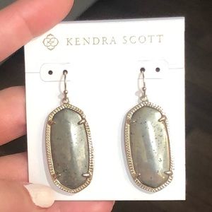 Kendra Scott pyrite Elle earrings
